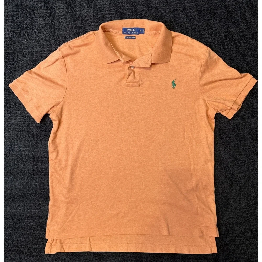 Men's Polo Ralph Lauren Pima Touch Size M Tangerine‎ Color Polo